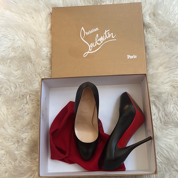 Black louboutin shoes